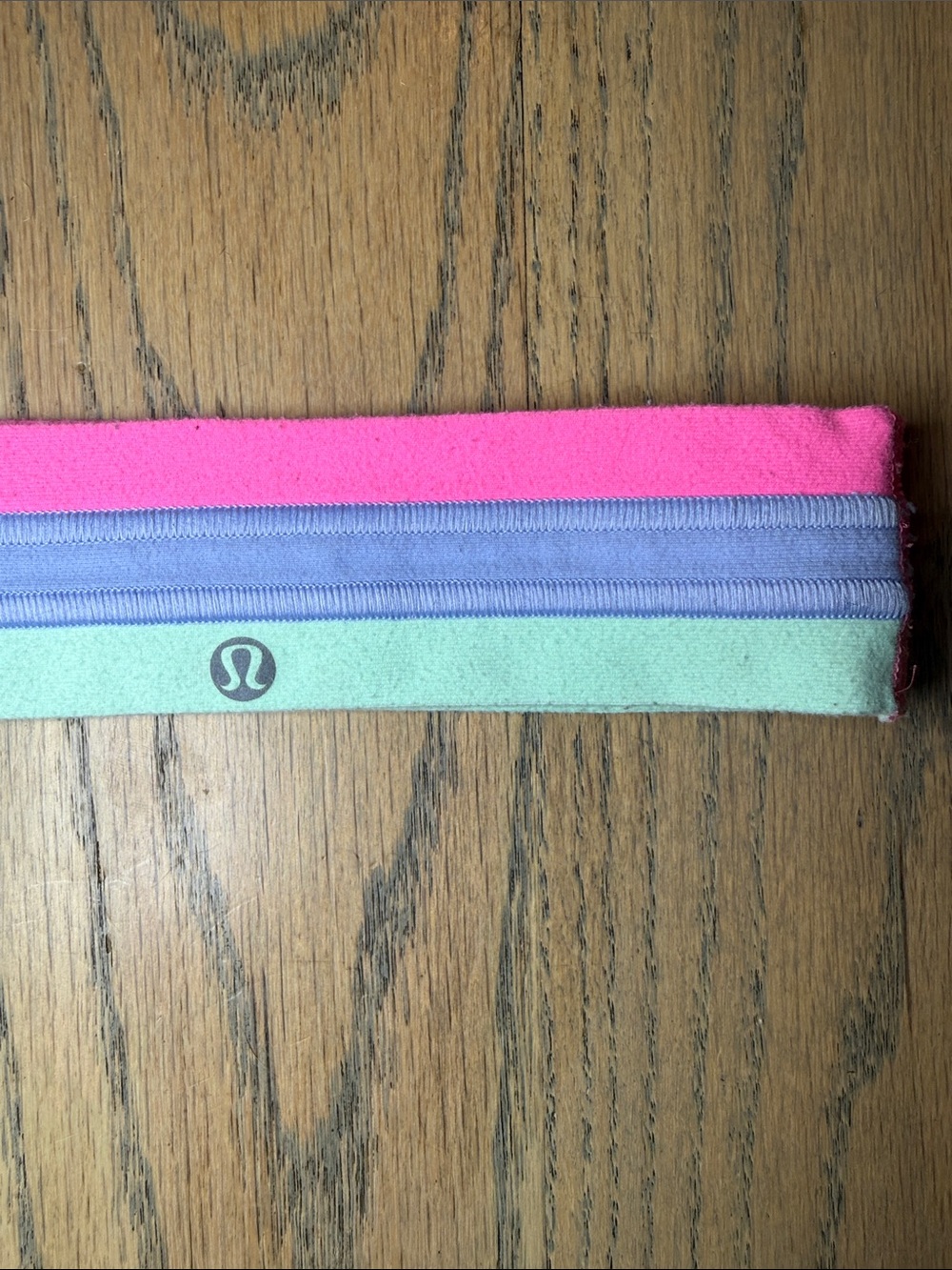 Lululemon Athletics Kids Triple-Stripe Headband Mint, Lavender & Pink, One Size - Picture 3 of 8